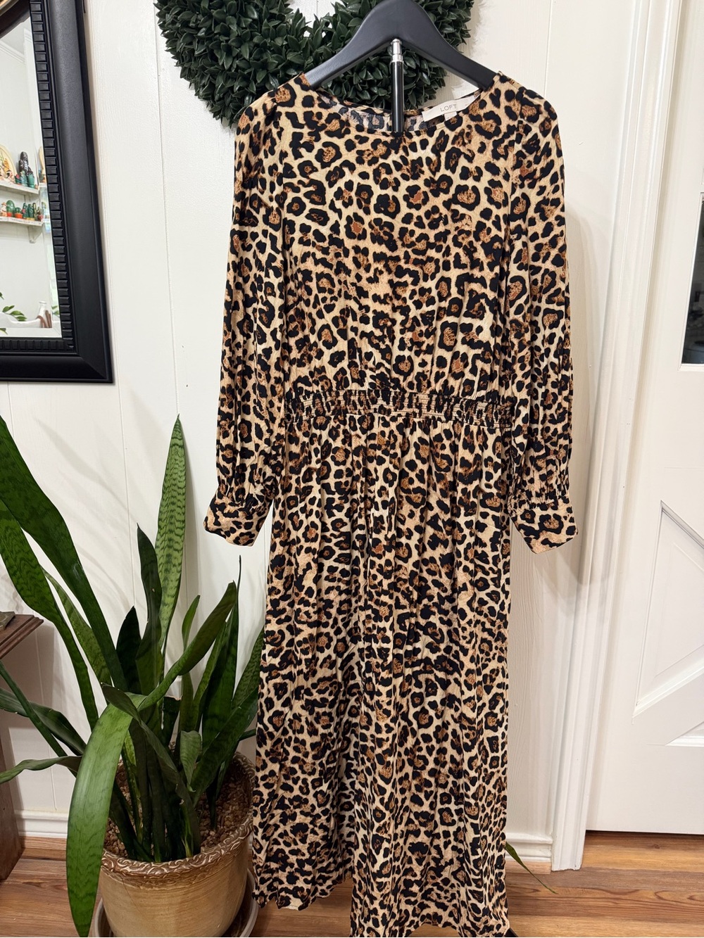 Loft Leopard Dress- lightweight